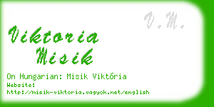 viktoria misik business card